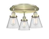 Ballston Semi-Flush Mount Satin Nickel Finish