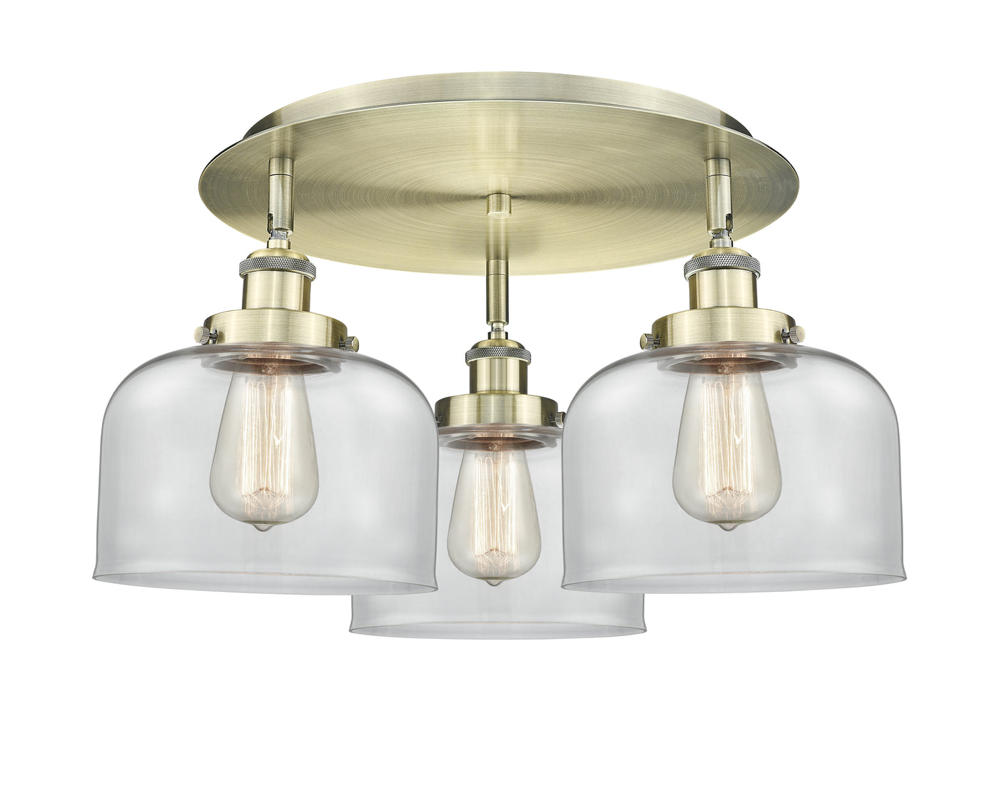 Ballston Semi-Flush Mount Satin Nickel