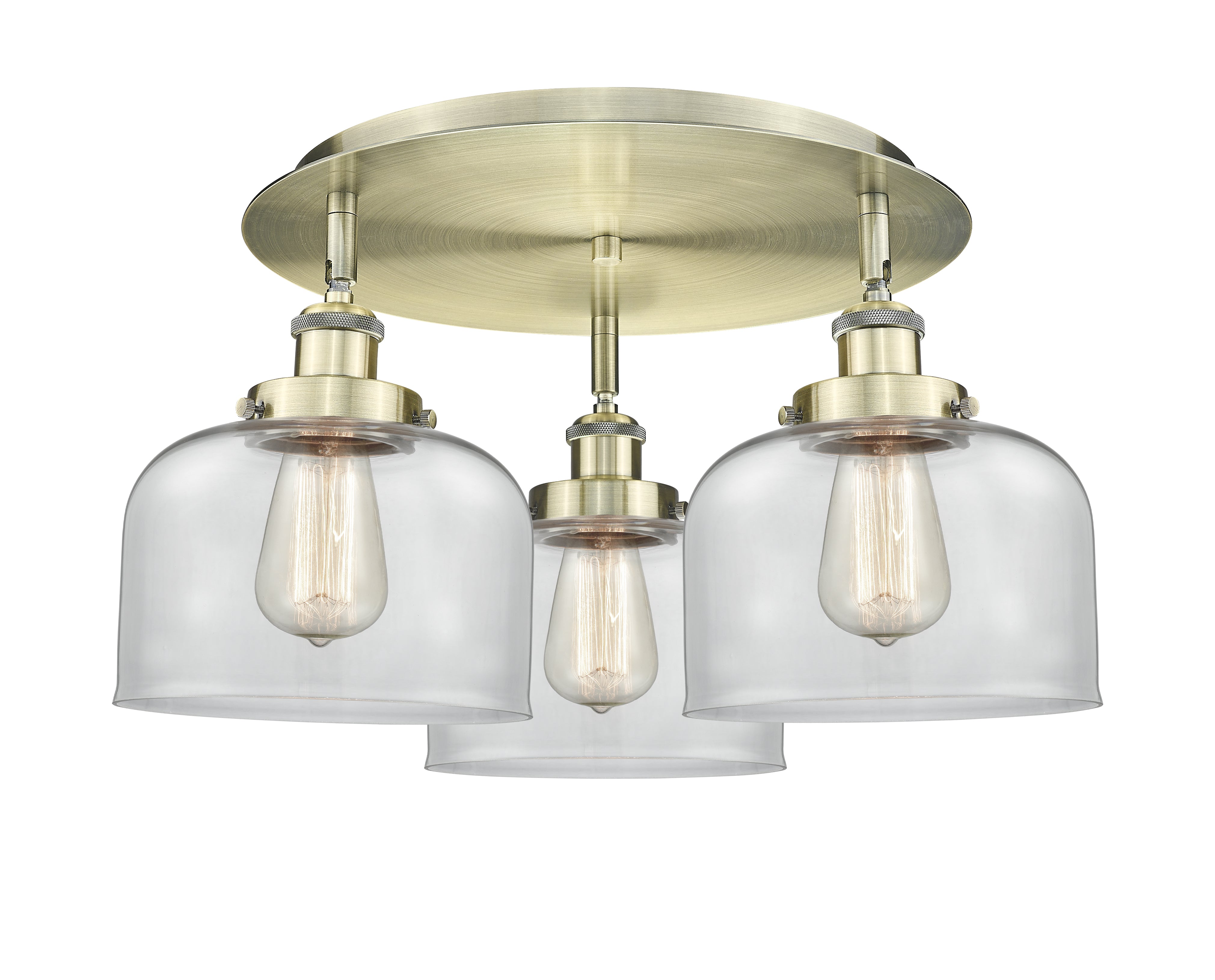 Ballston Semi-Flush Mount Satin Nickel