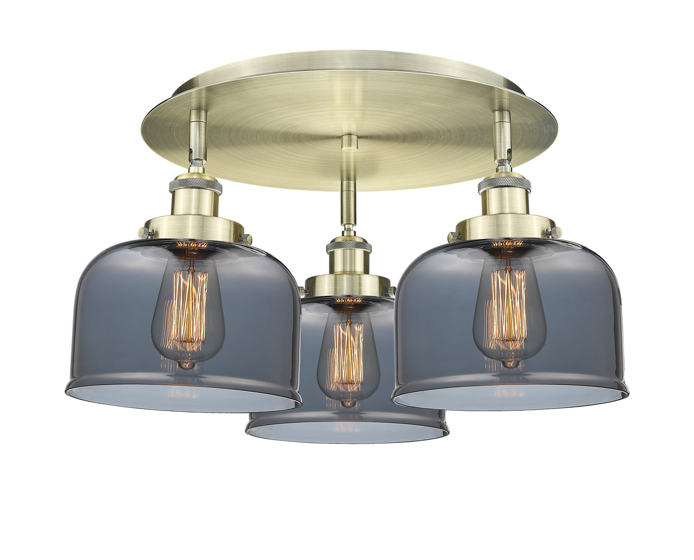 Ballston Semi-Flush Mount Satin Nickel