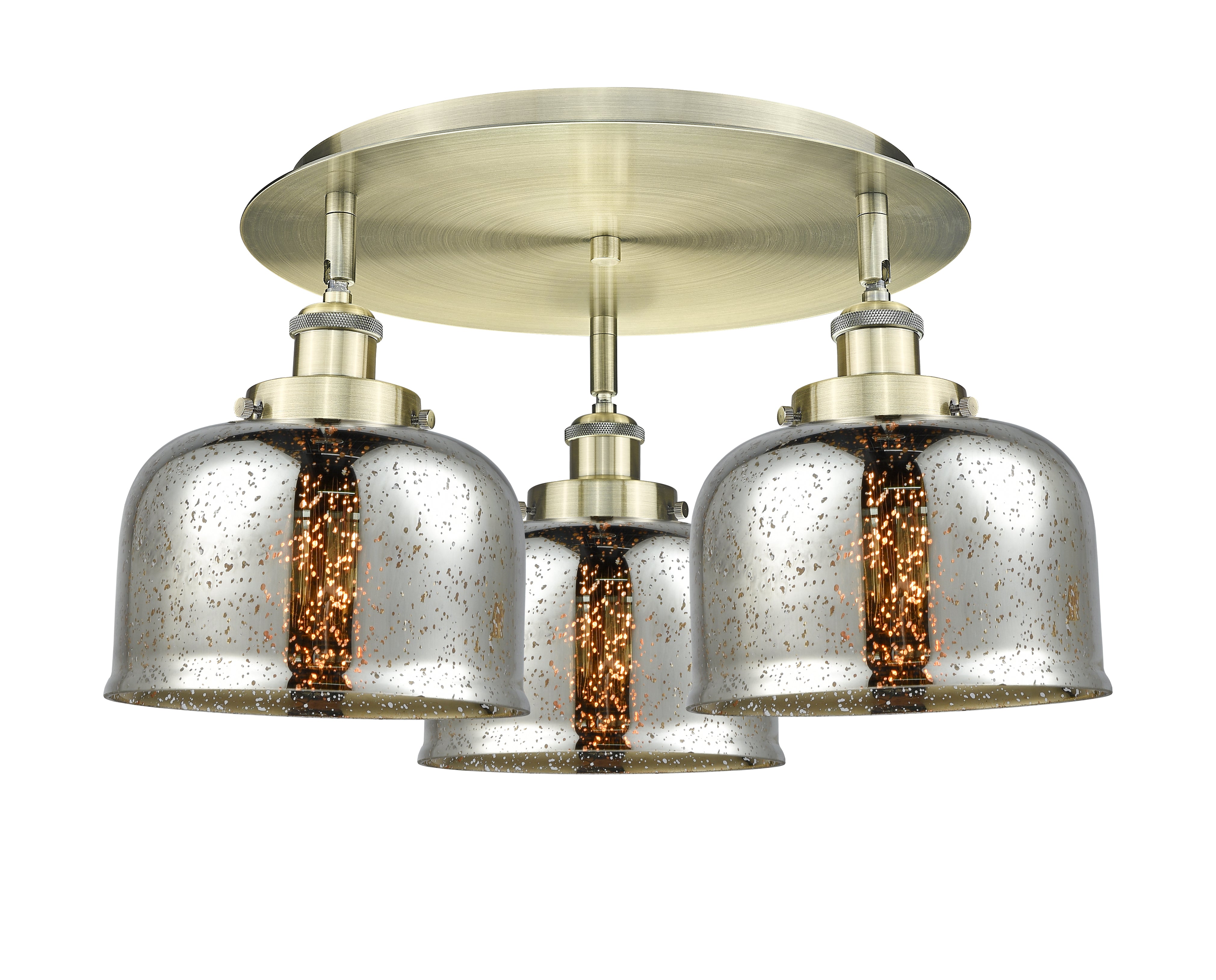 Ballston Semi-Flush Mount Satin Nickel