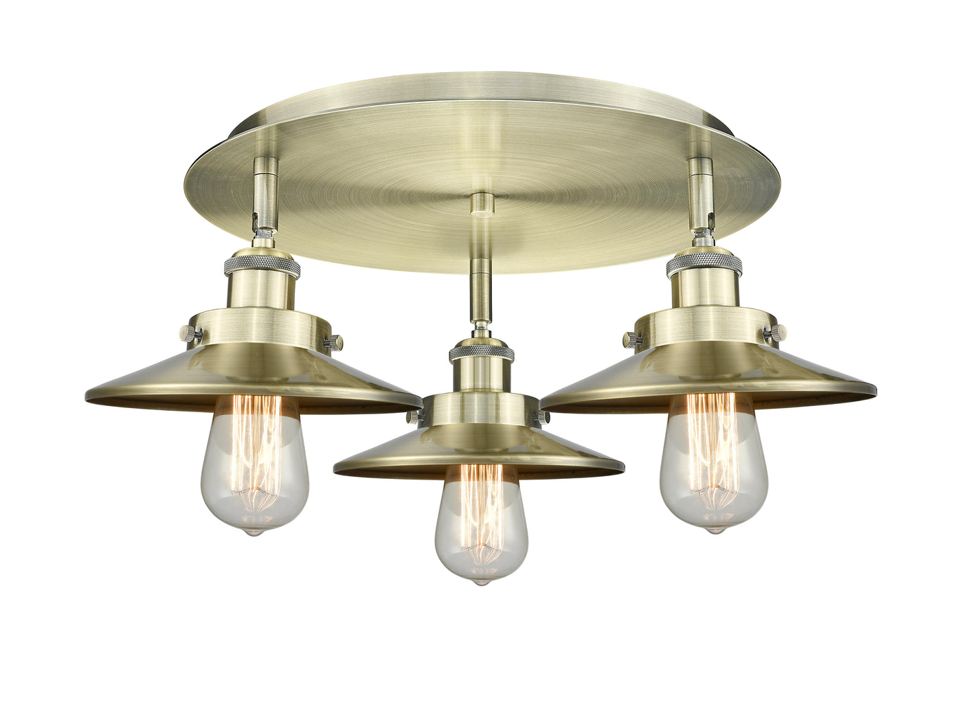 Ballston Semi-Flush Mount Satin Nickel