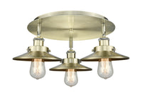 Ballston Semi-Flush Mount Satin Nickel