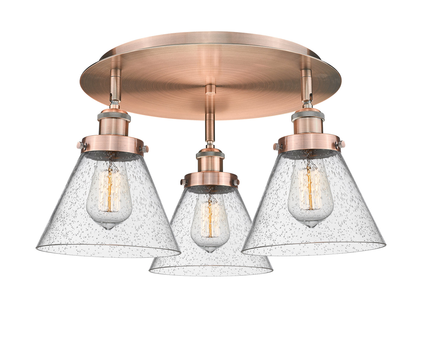 Ballston Semi-Flush Mount Satin Nickel
