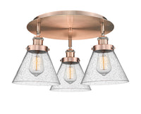 Ballston Semi-Flush Mount Satin Nickel