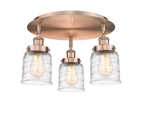 Ballston Semi-Flush Mount Satin Nickel Brass