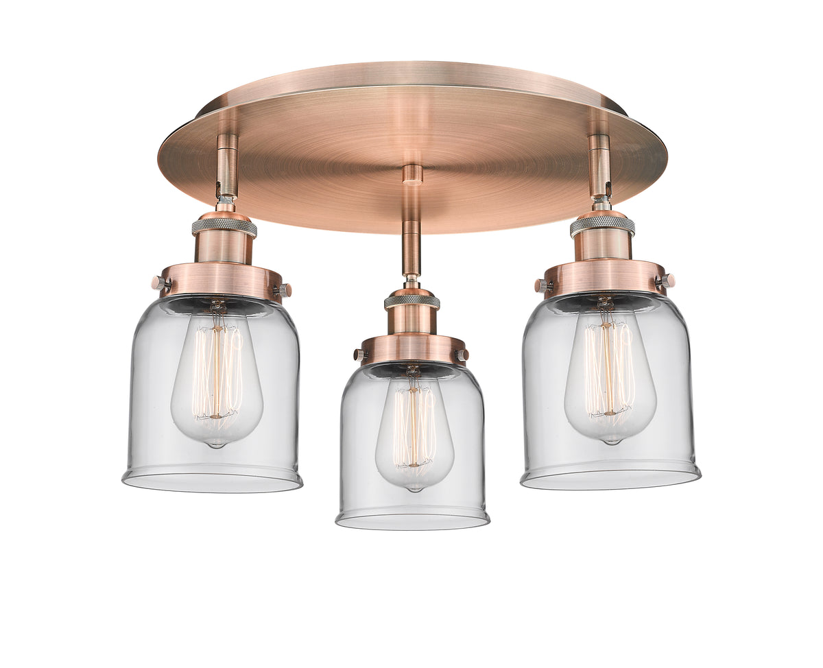 Cone 17-Inch 3-Light Semi-Flush Mount