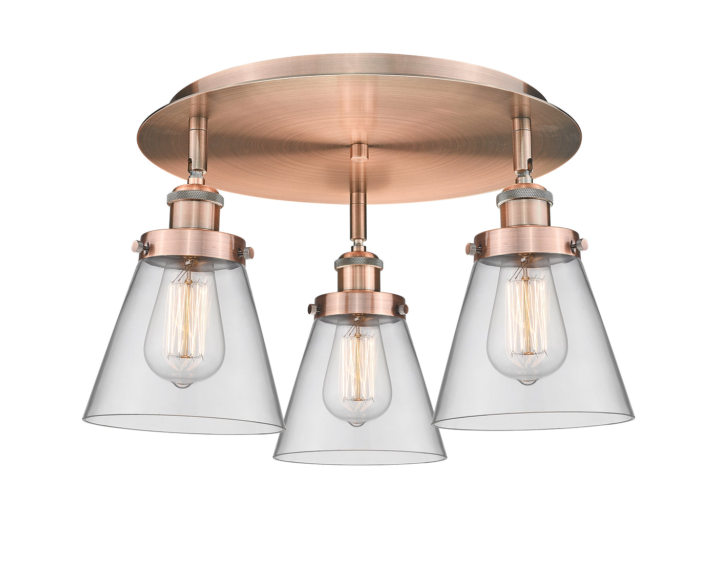 Ballston Semi-Flush Mount Satin Nickel Finish