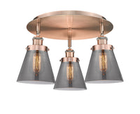 Ballston Semi-Flush Mount Satin Nickel Finish