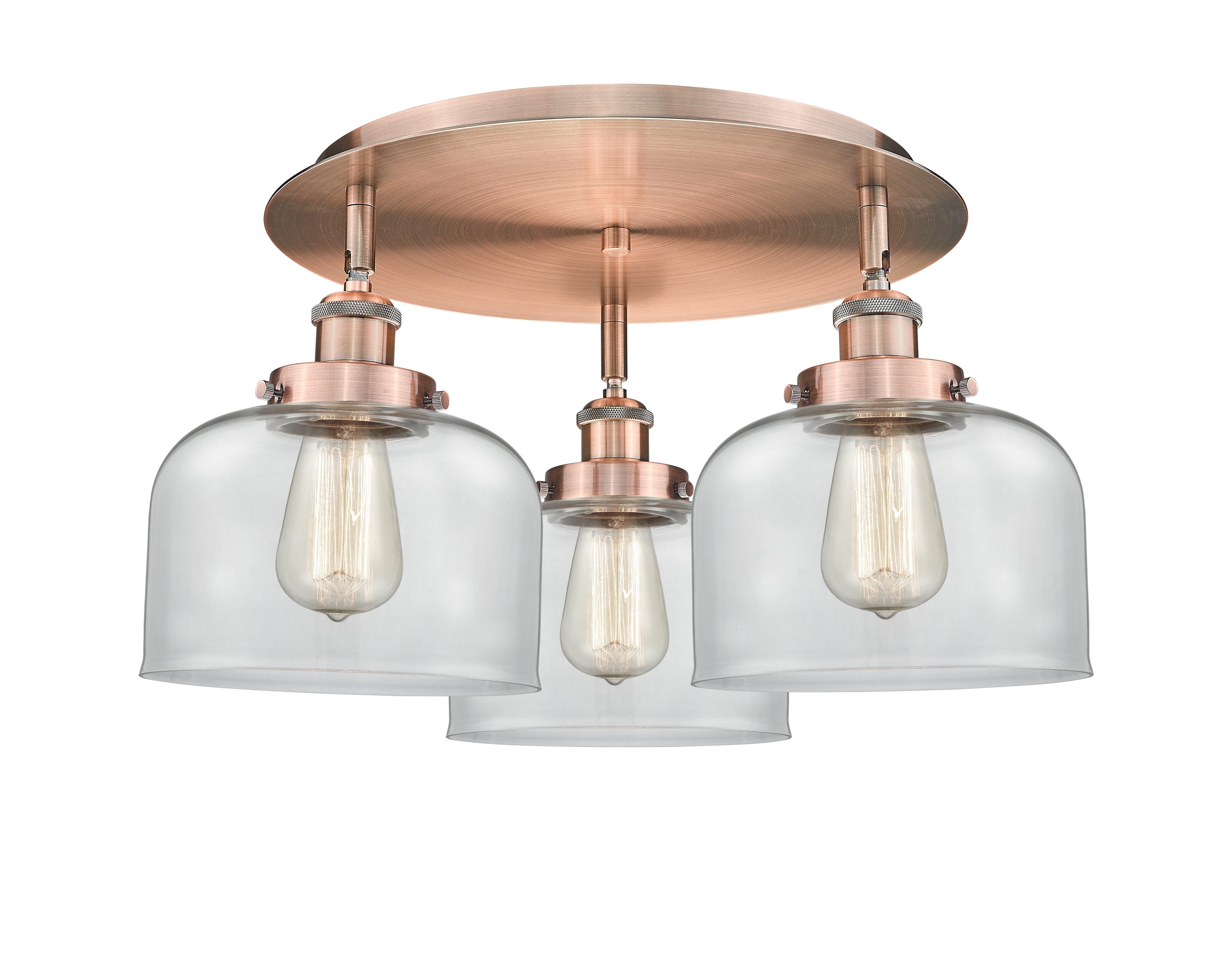 Ballston Semi-Flush Mount Satin Nickel