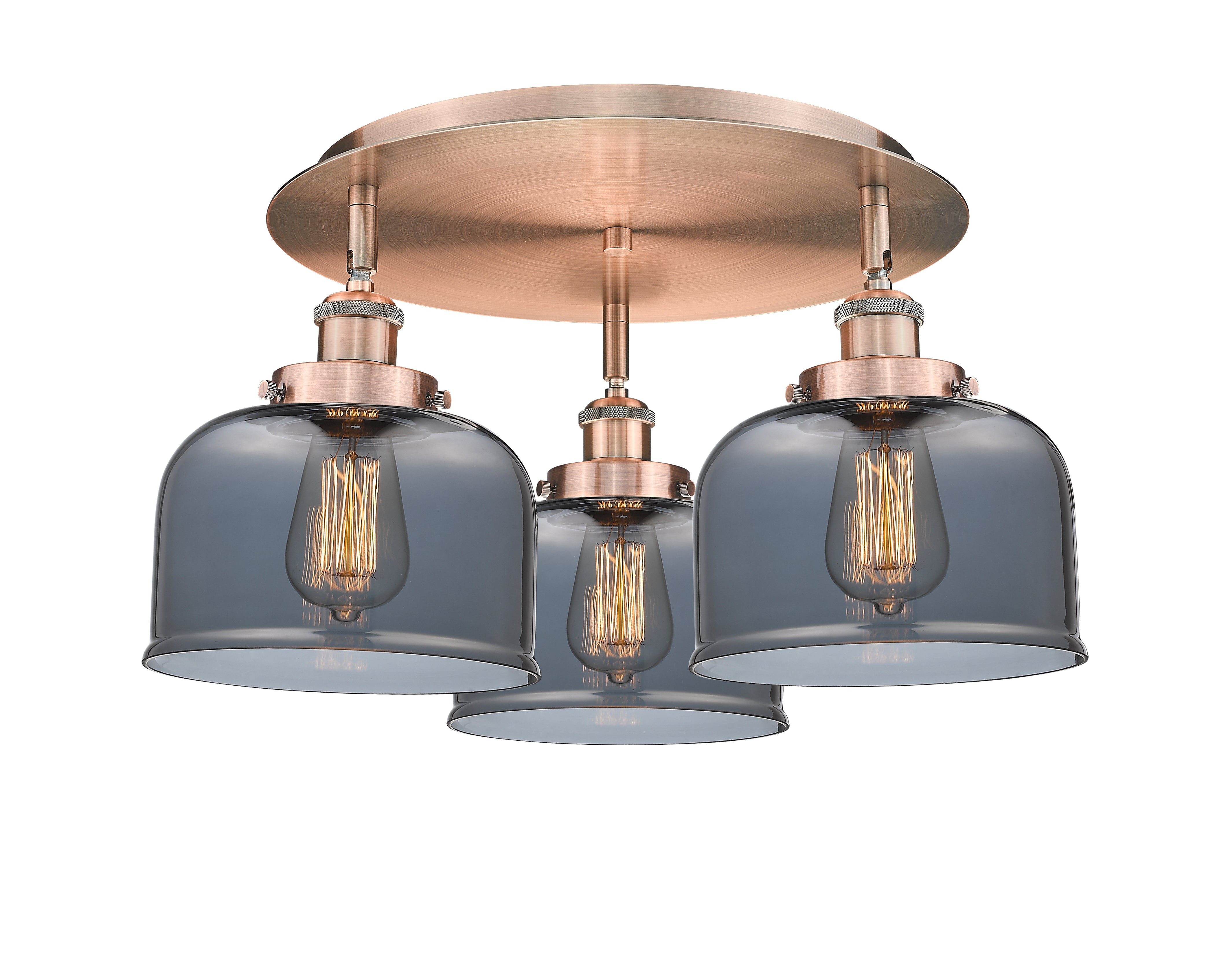 Ballston Semi-Flush Mount Satin Nickel