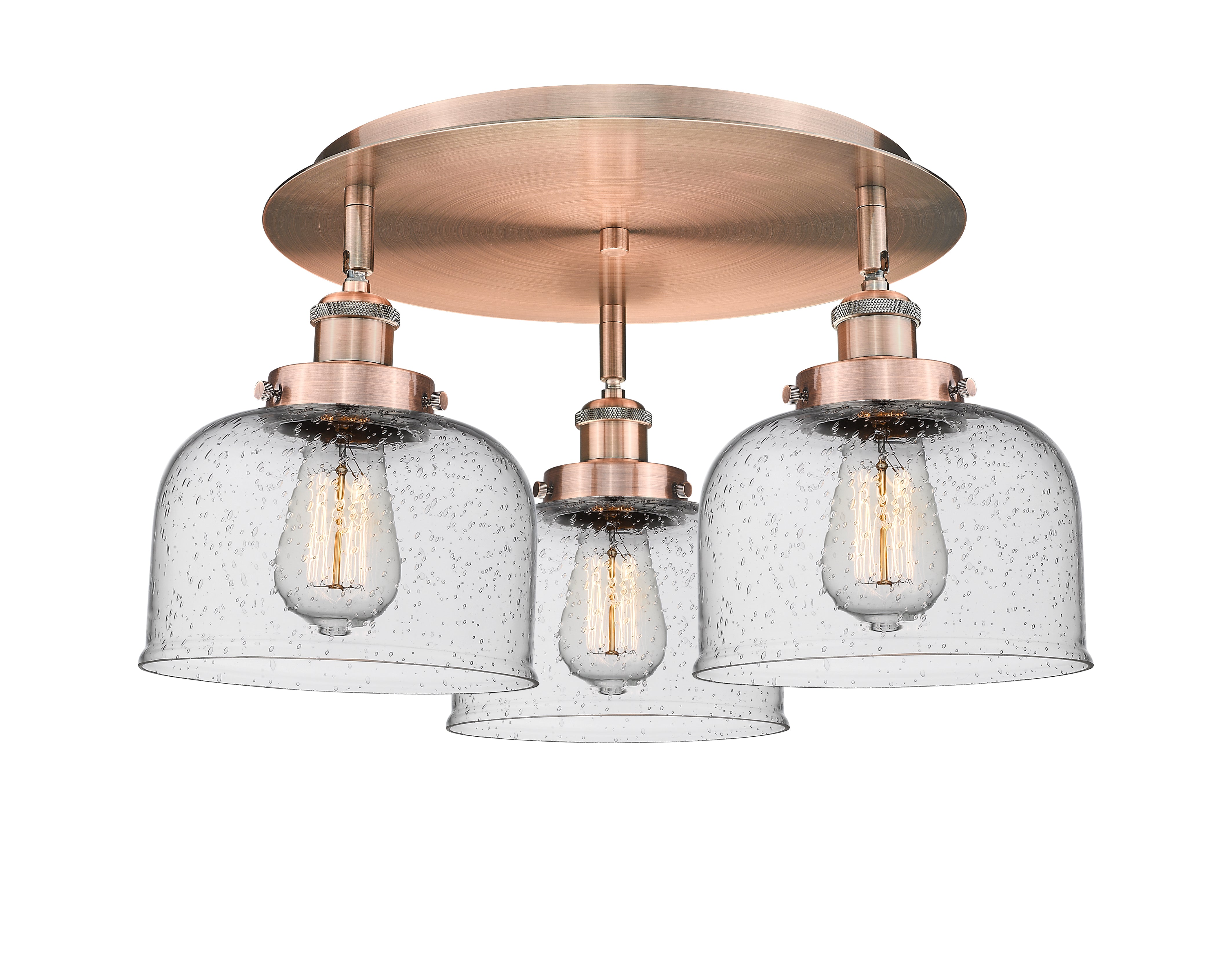 Ballston Semi-Flush Mount Satin Nickel