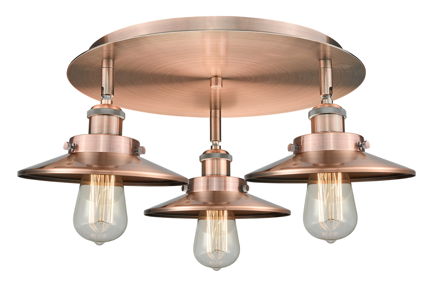 Ballston Semi-Flush Mount Satin Nickel