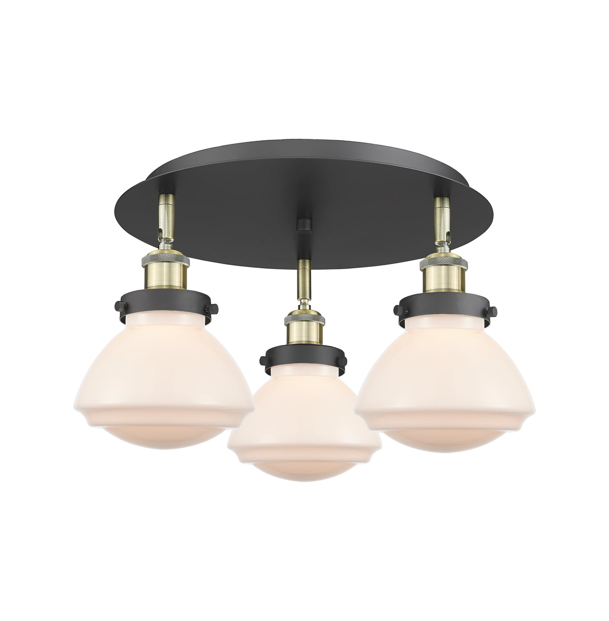 Olean 19-Inch 3-Light Semi-Flush Mount