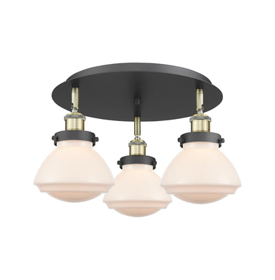 Olean 19-Inch 3-Light Semi-Flush Mount