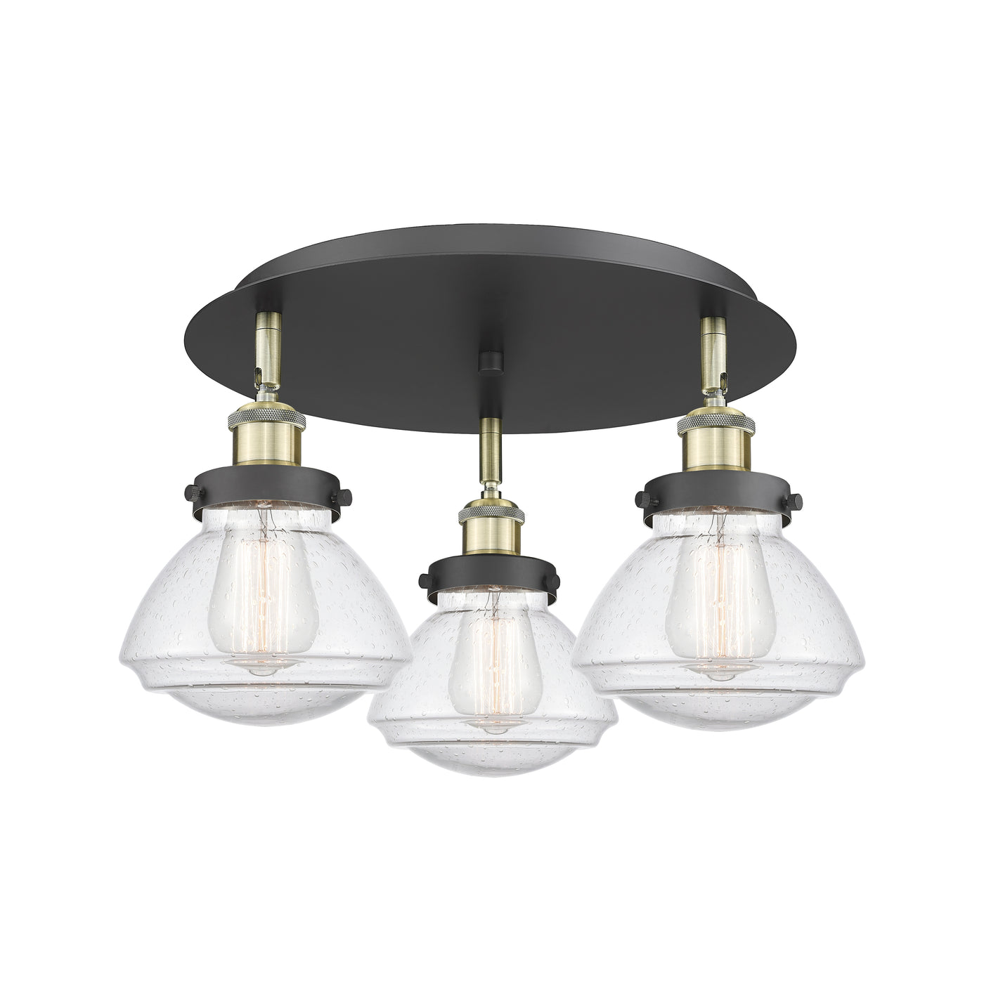 Ballston Semi-Flush Mount Satin Nickel