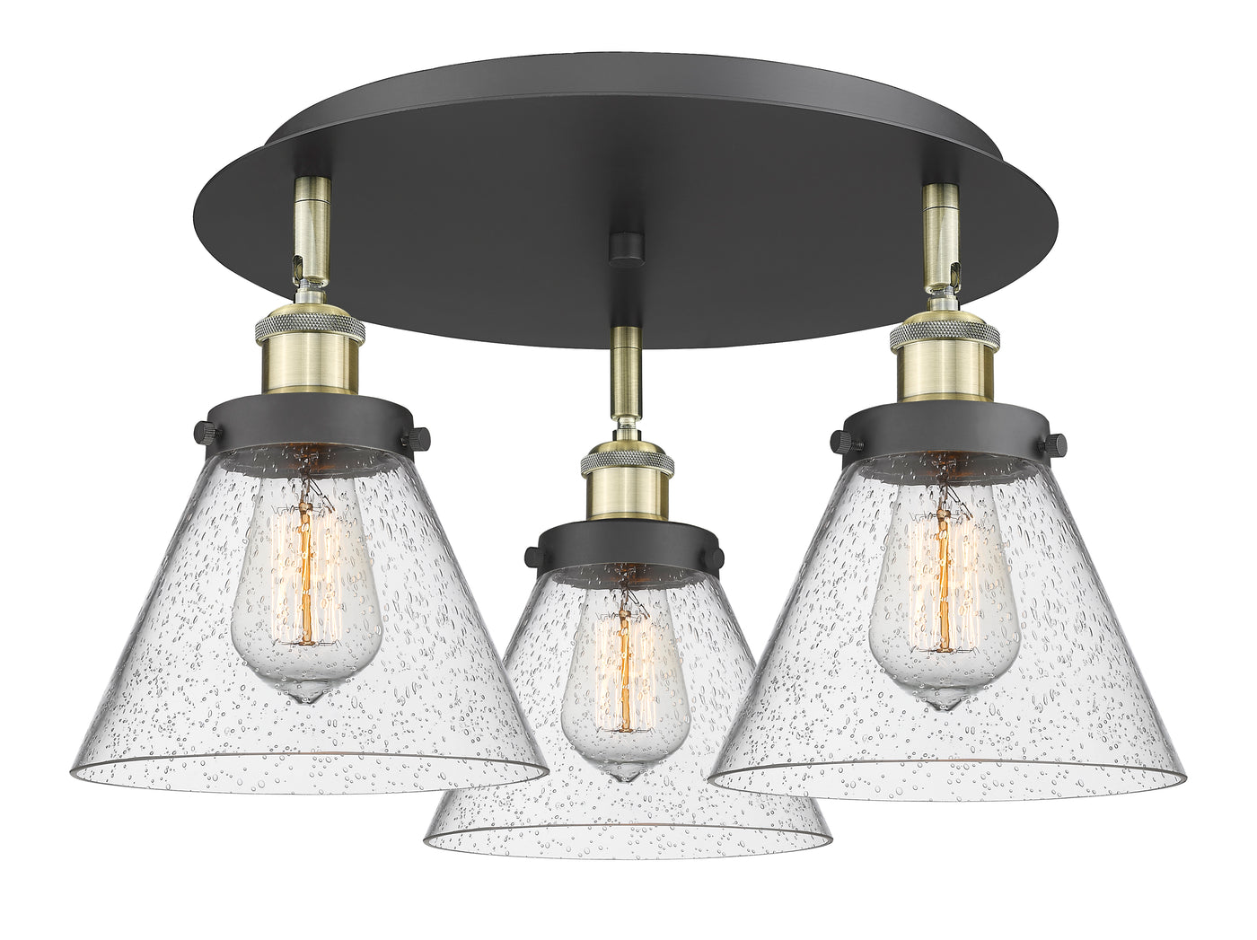 Ballston Semi-Flush Mount Satin Nickel