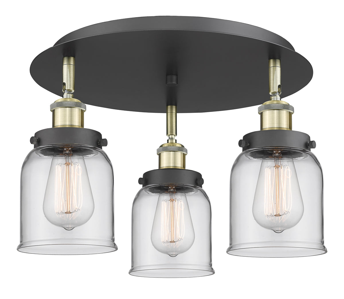 Cone 17-Inch 3-Light Semi-Flush Mount