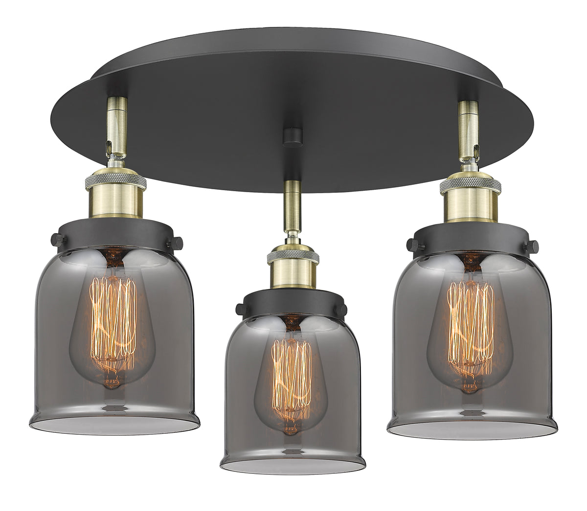 Cone 17-Inch 3-Light Semi-Flush Mount