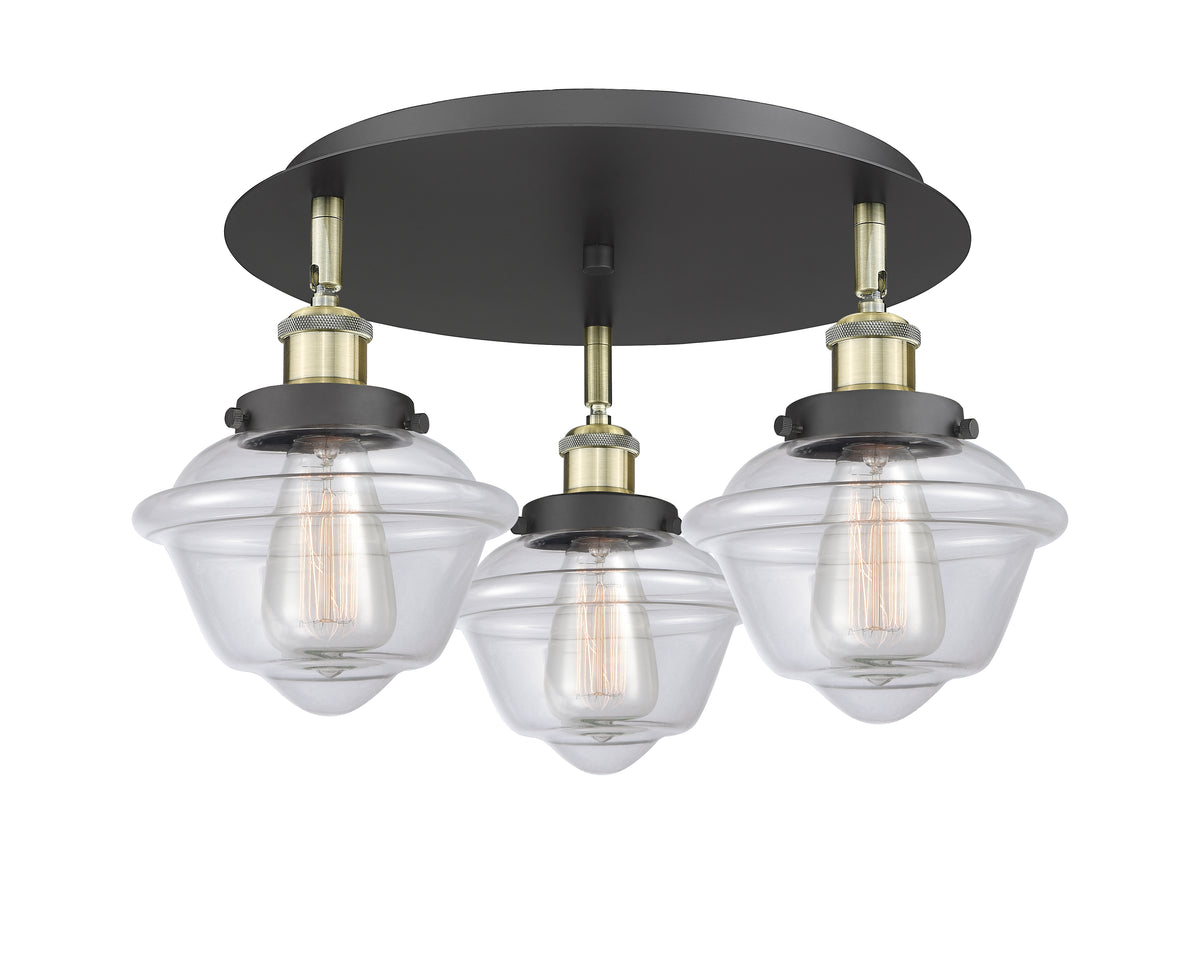 Oxford 19-Inch 3-Light Semi-Flush Mount