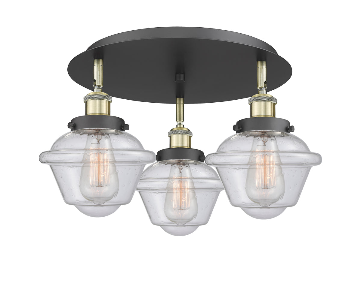 Oxford 19-Inch 3-Light Semi-Flush Mount