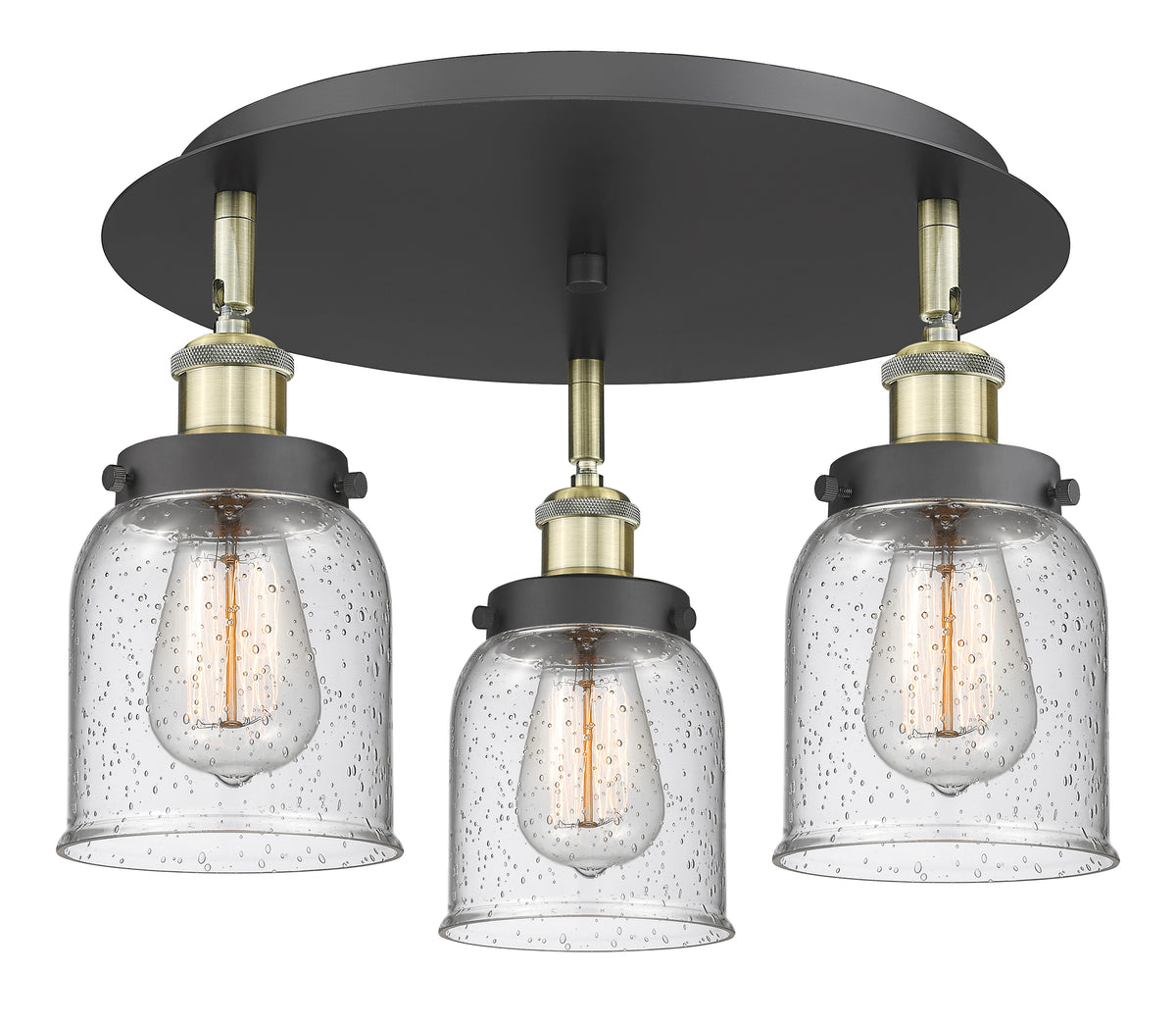 Cone 17-Inch 3-Light Semi-Flush Mount