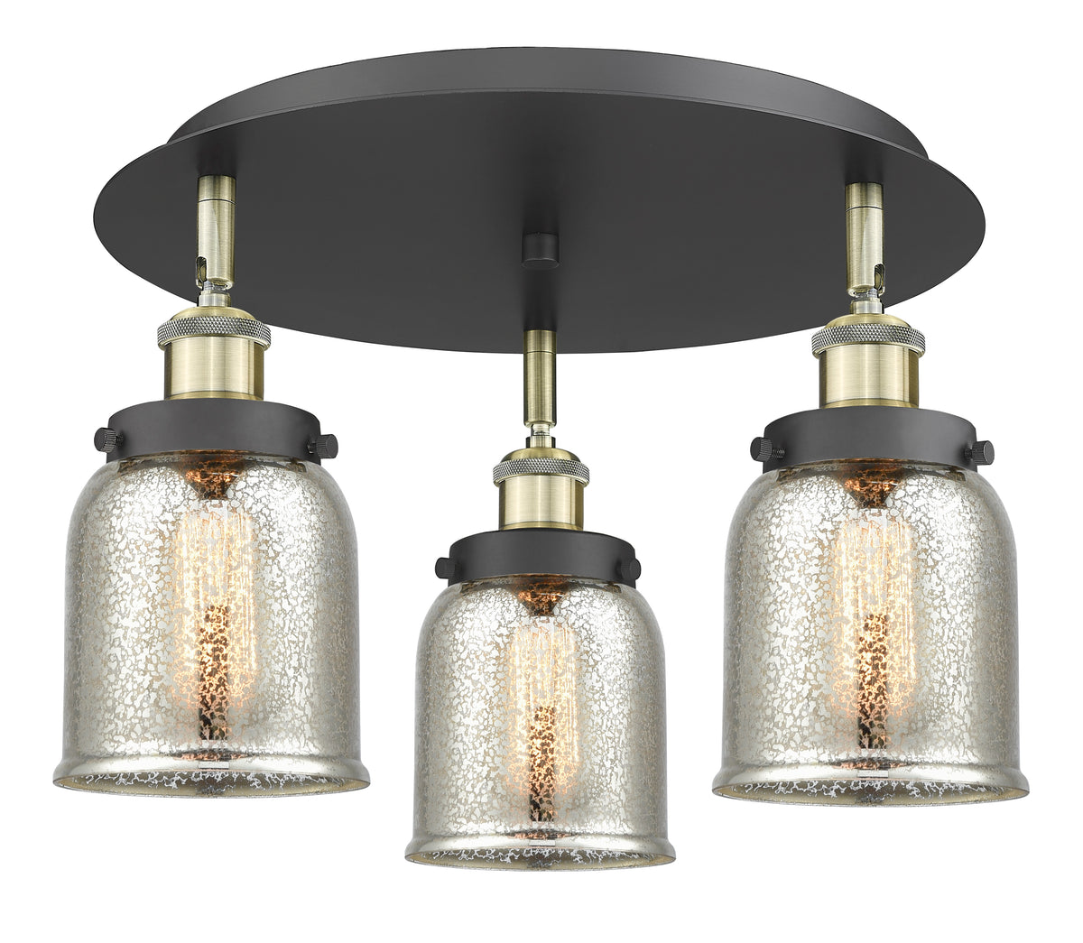 Cone 17-Inch 3-Light Semi-Flush Mount