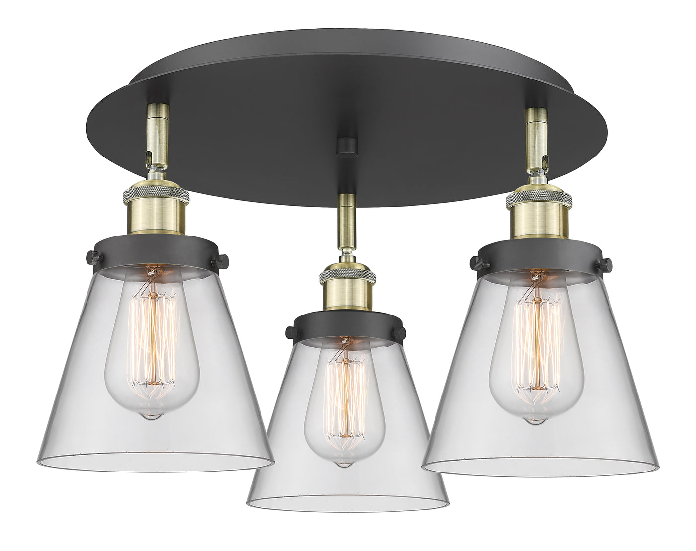 Ballston Semi-Flush Mount Satin Nickel Finish