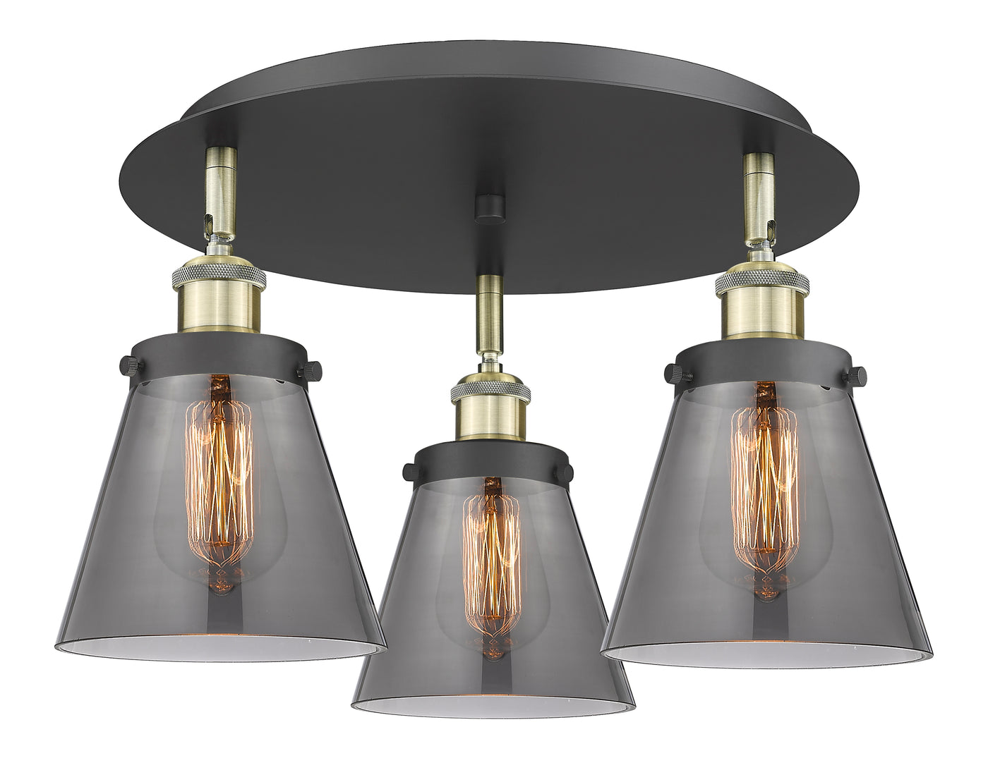 Ballston Semi-Flush Mount Satin Nickel Finish