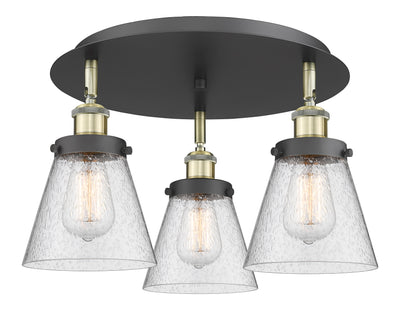 Cone 18-Inch 3-Light Semi-Flush Mount