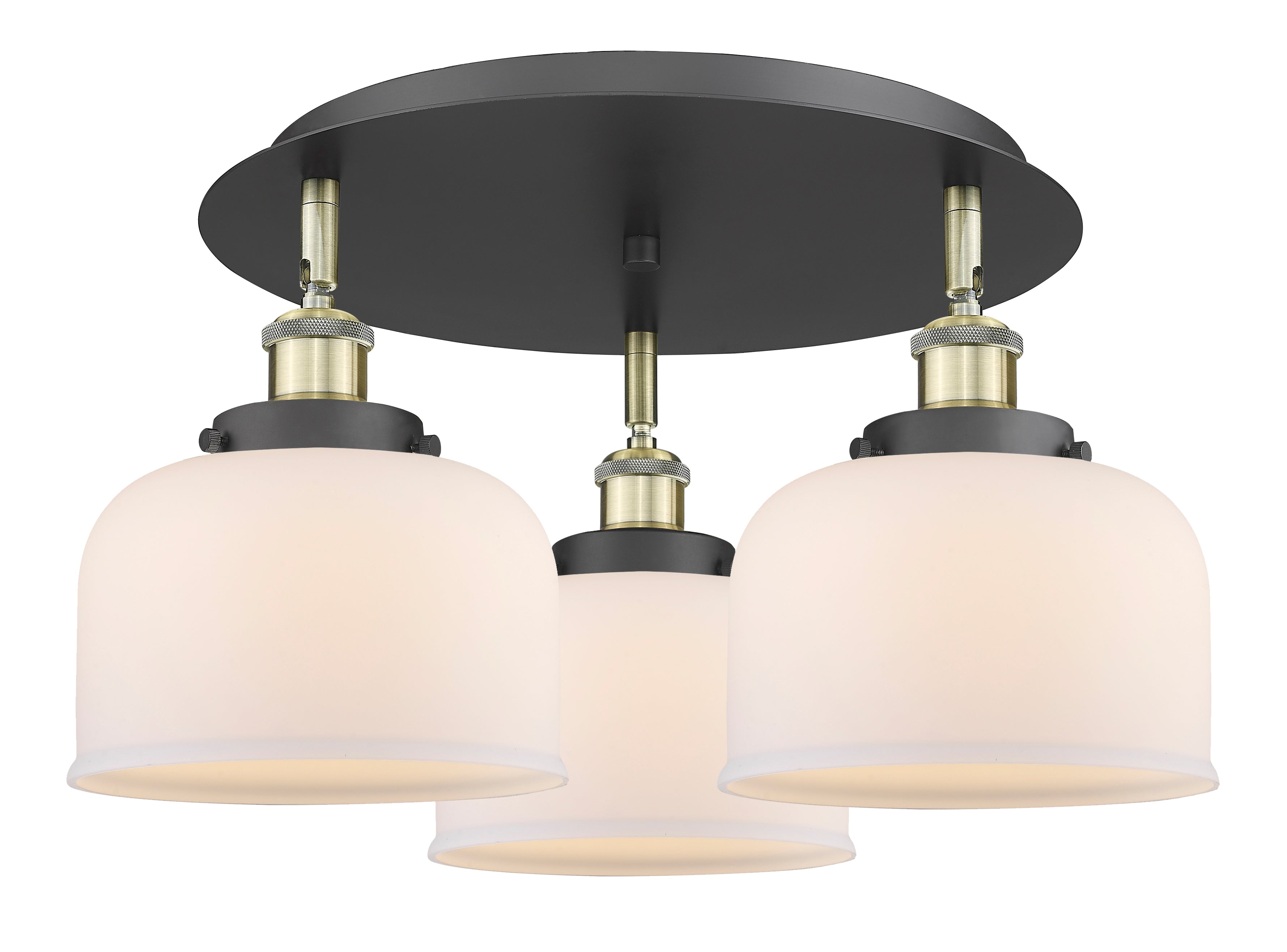 Ballston Semi-Flush Mount Satin Nickel