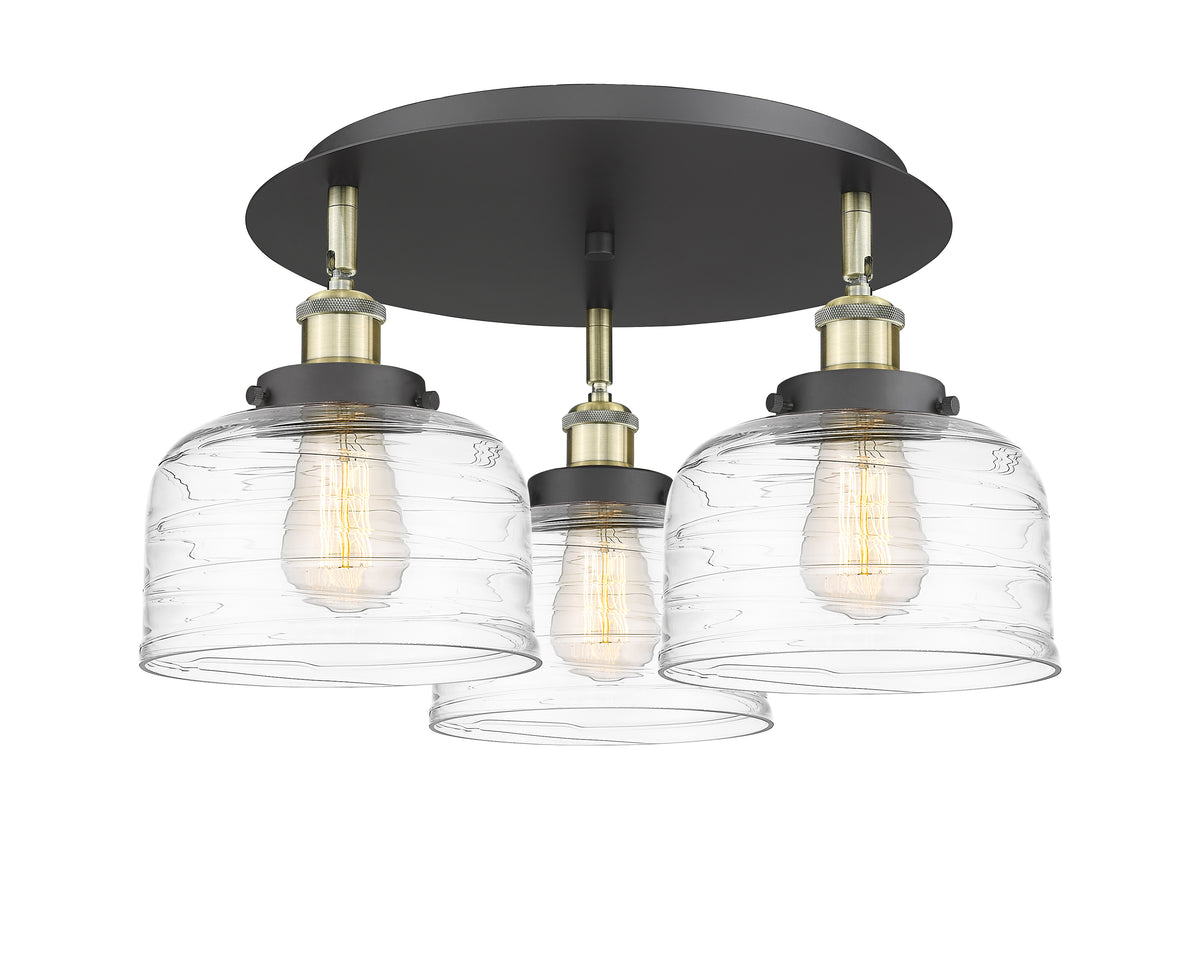 Bell 20-Inch 3-Light Semi-Flush Mount