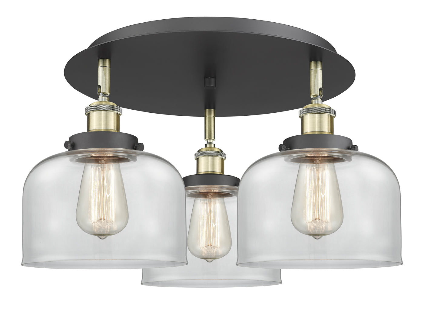 Ballston Semi-Flush Mount Satin Nickel