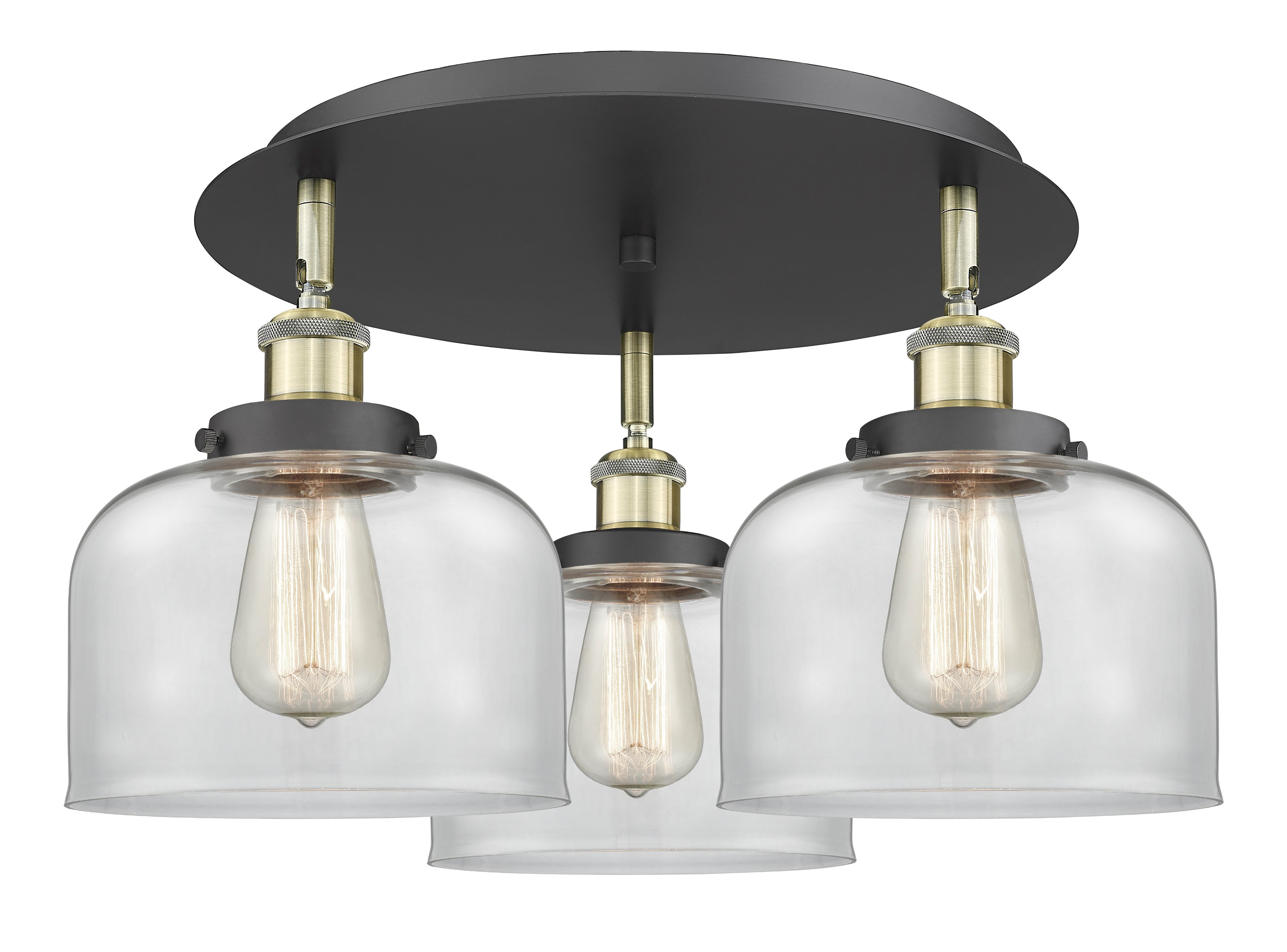 Ballston Semi-Flush Mount Satin Nickel
