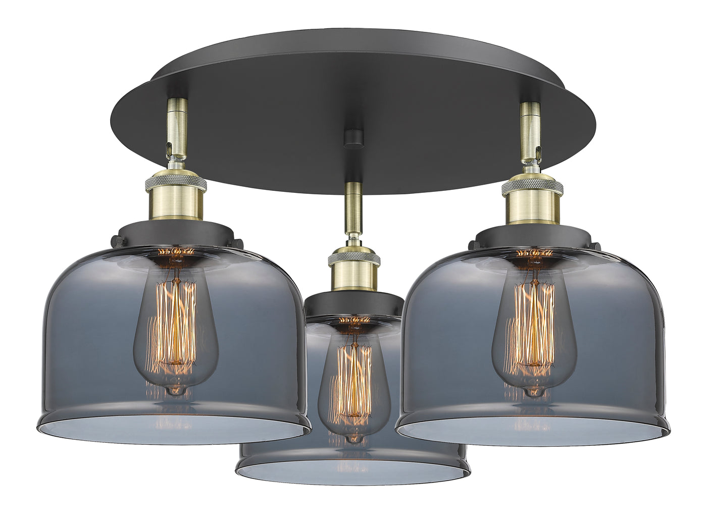 Ballston Semi-Flush Mount Satin Nickel