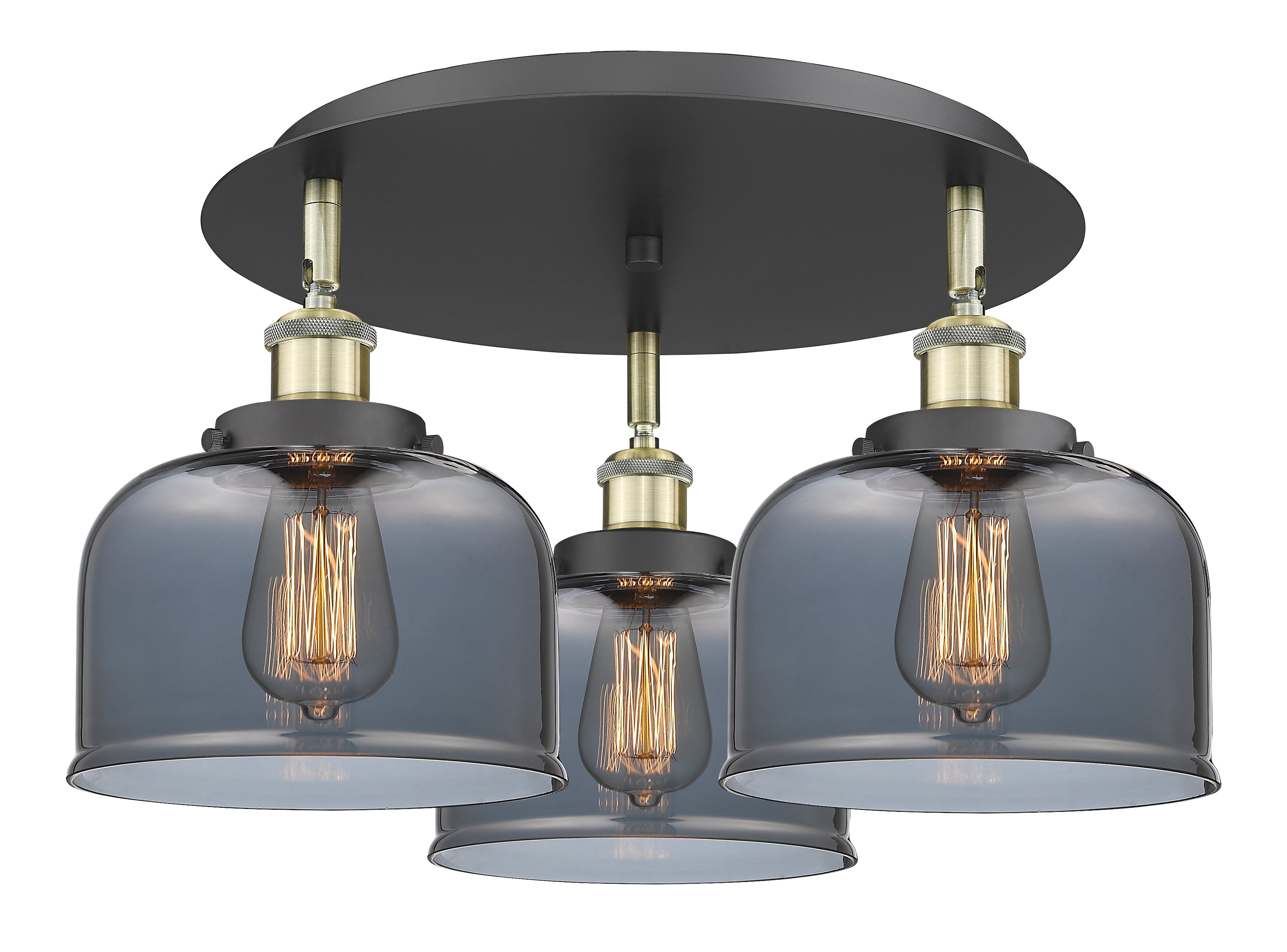 Ballston Semi-Flush Mount Satin Nickel