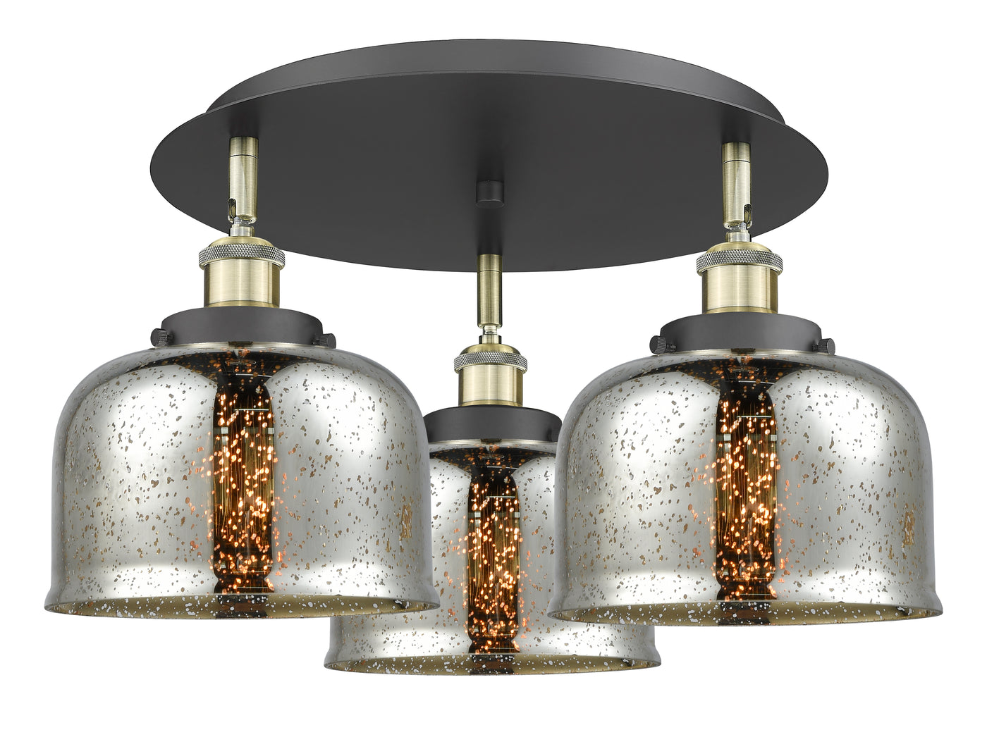 Ballston Semi-Flush Mount Satin Nickel