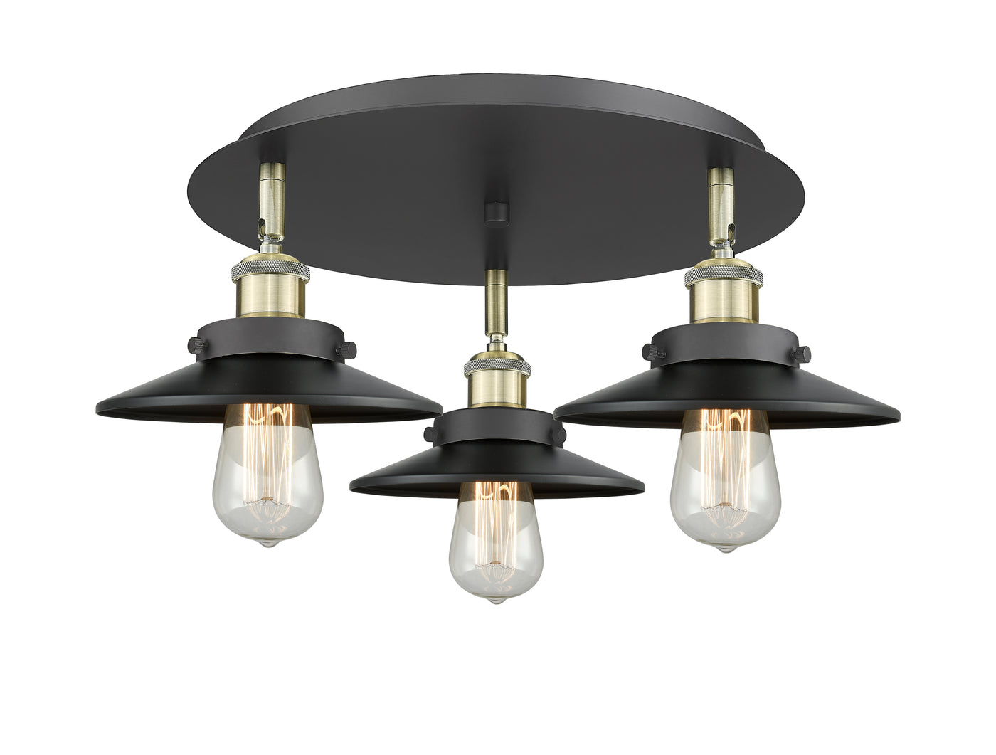 Ballston Semi-Flush Mount Satin Nickel