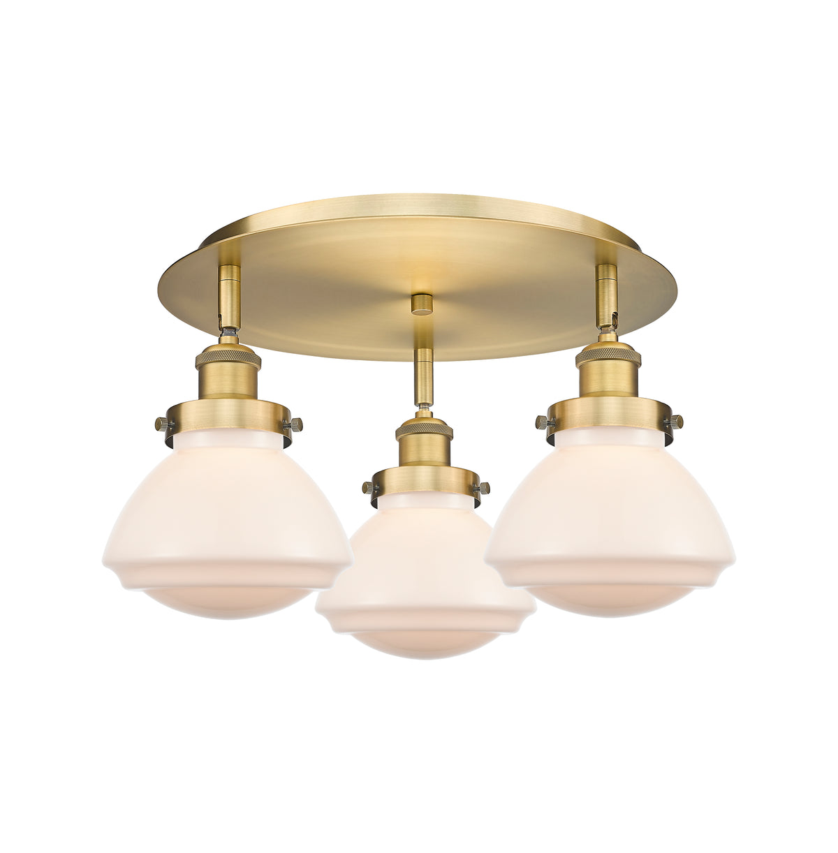 Olean 19-Inch 3-Light Semi-Flush Mount