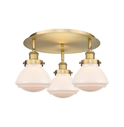 Olean 19-Inch 3-Light Semi-Flush Mount