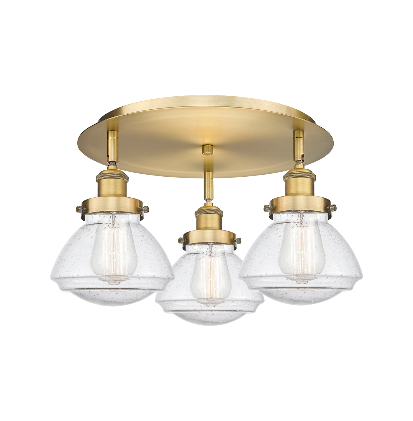 Ballston Semi-Flush Mount Satin Nickel