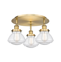 Ballston Semi-Flush Mount Satin Nickel
