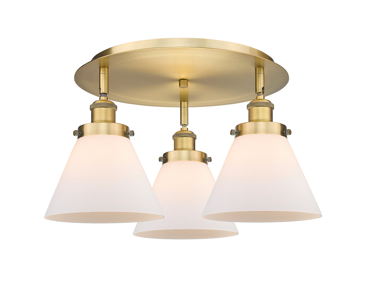 Ballston Semi-Flush Mount Satin Nickel