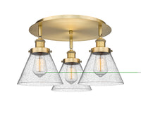 Ballston Semi-Flush Mount Satin Nickel