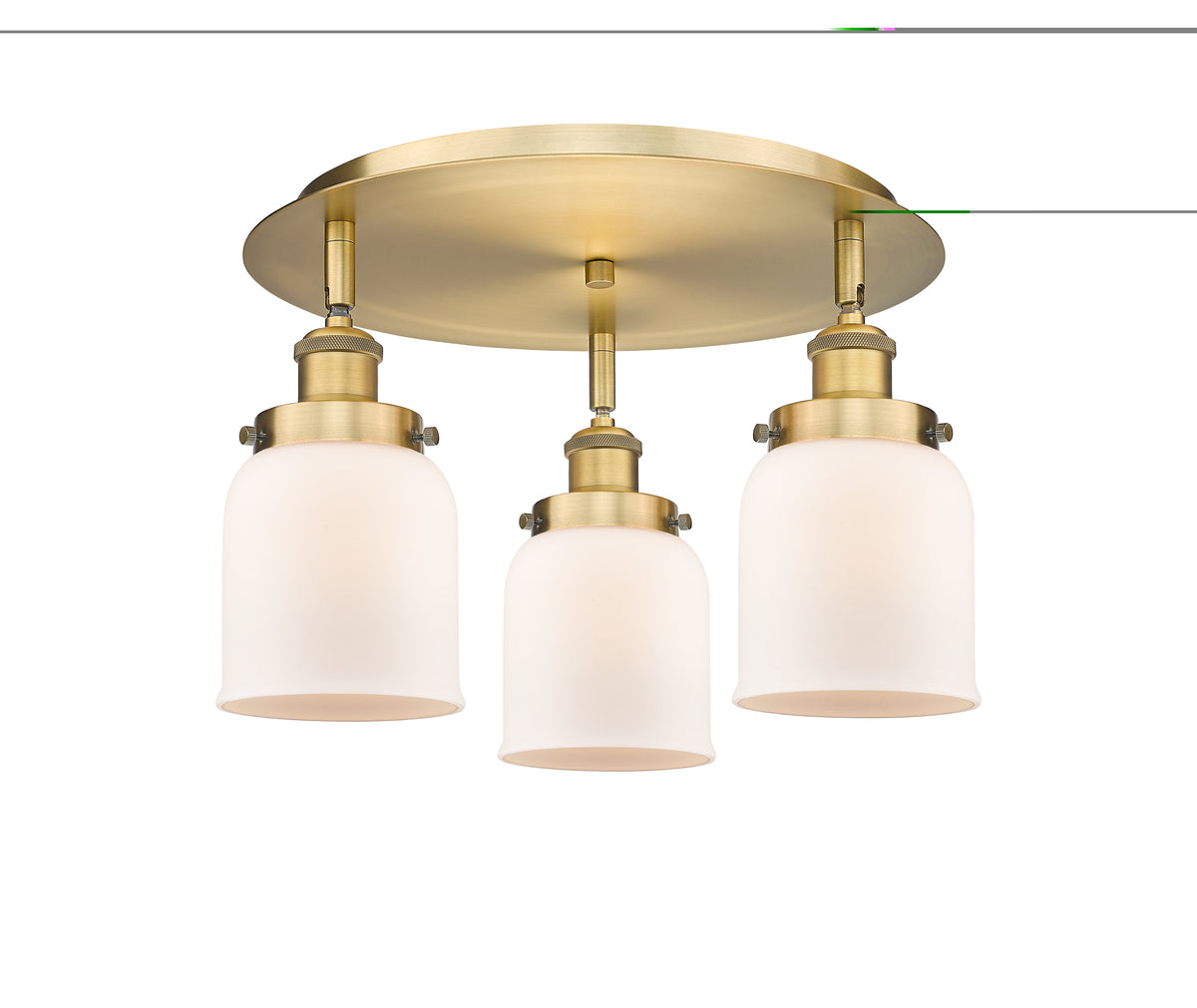 Cone 17-Inch 3-Light Semi-Flush Mount