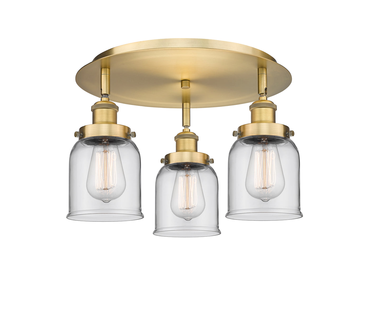 Ballston Semi-Flush Mount Satin Nickel