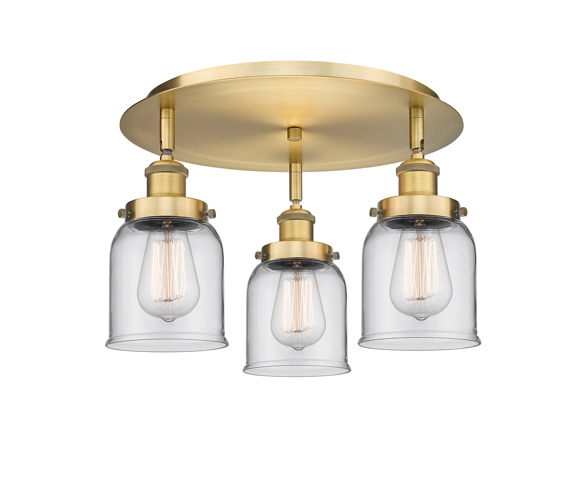 Cone 17-Inch 3-Light Semi-Flush Mount