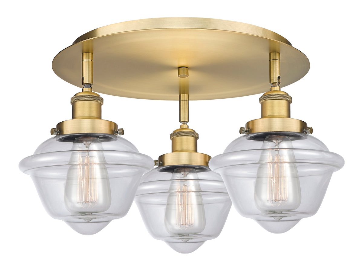 Oxford 19-Inch 3-Light Semi-Flush Mount