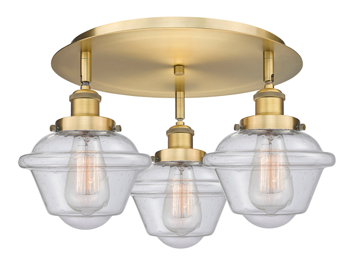 Oxford 19-Inch 3-Light Semi-Flush Mount