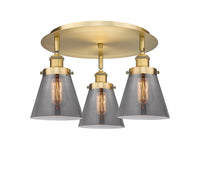 Ballston Semi-Flush Mount Satin Nickel Finish